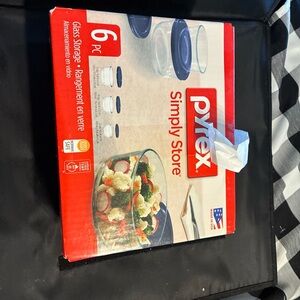 Pyrex Simply Store Glass Set with Blue Lids